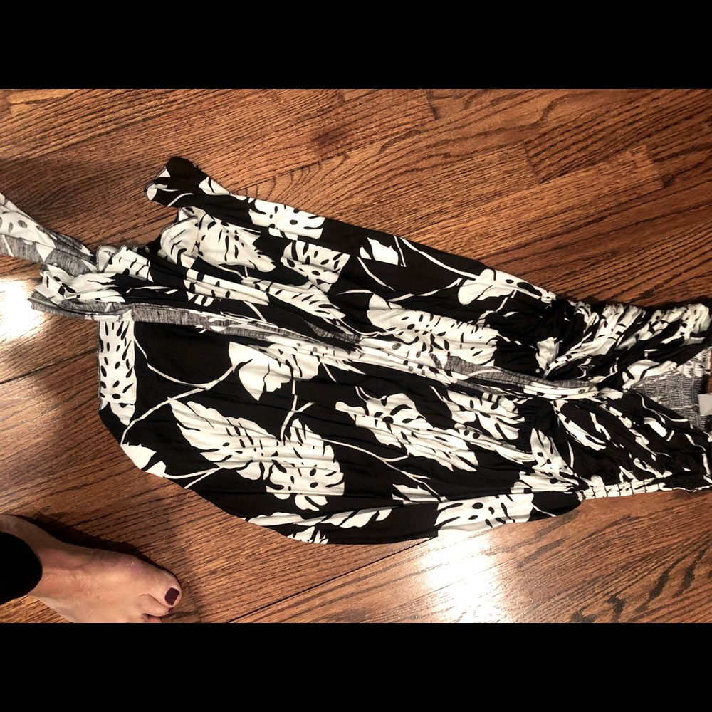 Strapless jersey dress